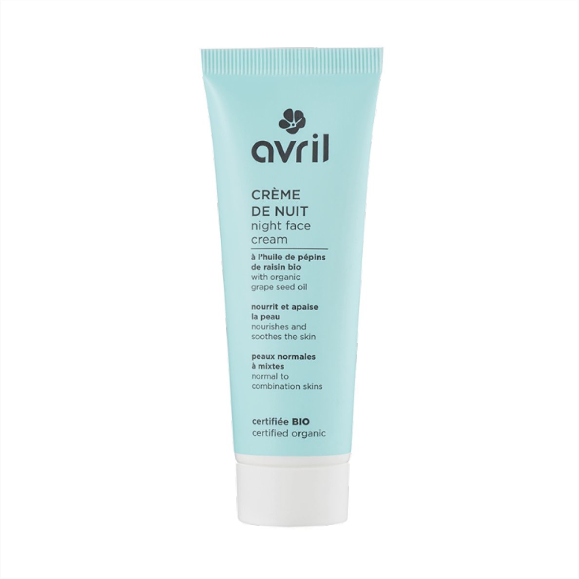 Crème de nuit peaux normales & mixtes certifié bio - 50ml