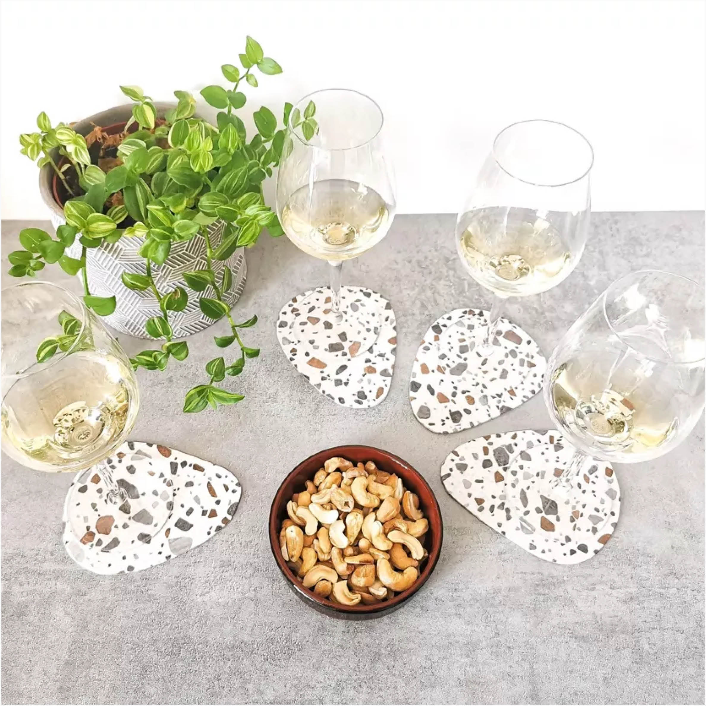 Sous-verres PEBBLE Terrazzo