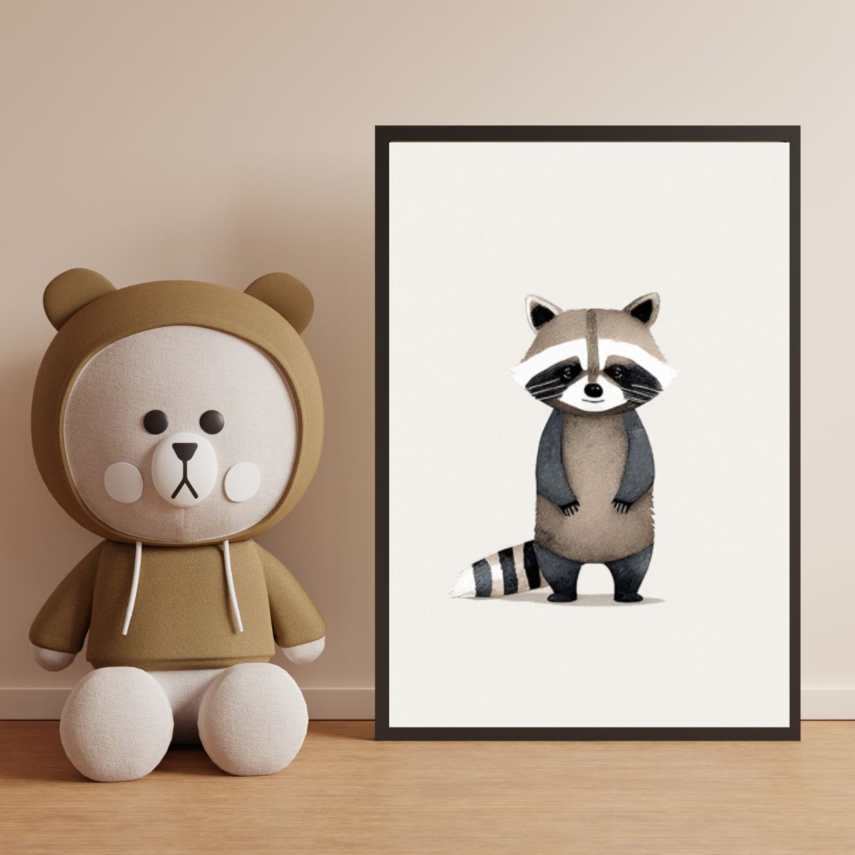 Affiche Baby Raccoon