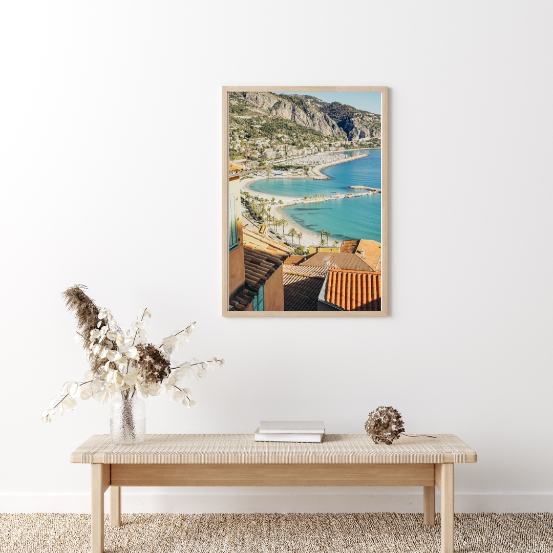 Affiche Menton beach